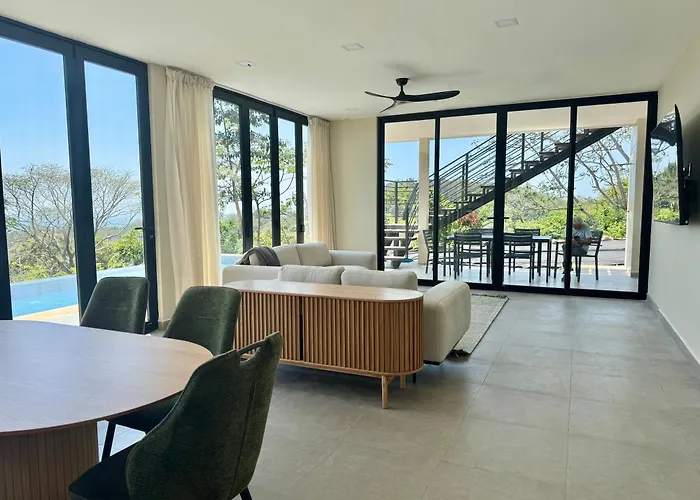 Coco Rica Luxury Oceanview Pool Concierge 4 Bedroom 6bed 5ba Playa Carrillo Villa Puerto Carrillo